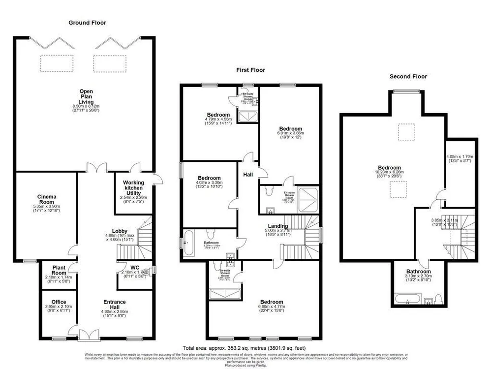Floorplan for The Pipers Pipers Green Lane, Edgware, HA8