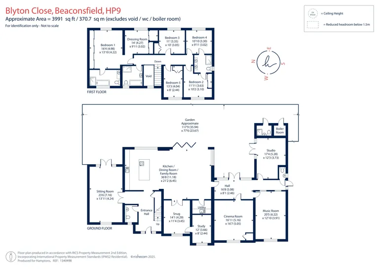 Floorplan 1 for Blyton Close, Beaconsfield, HP9