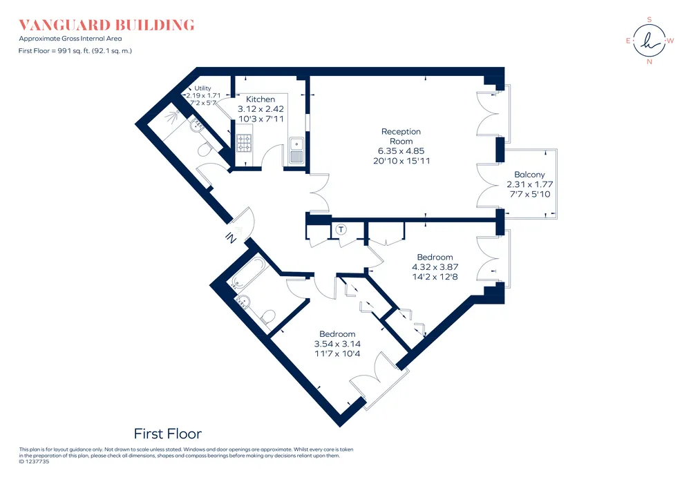Floorplan for Westferry Road, London, E14