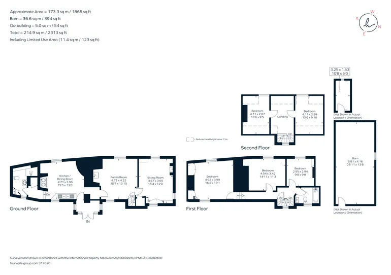 Floorplan 1 for Fox Lane, Westcott Barton, OX7