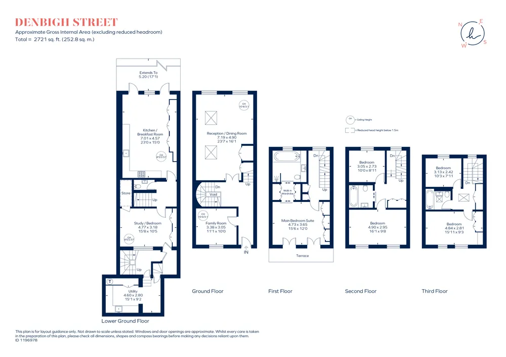 Floorplan for Denbigh Street, London, SW1V