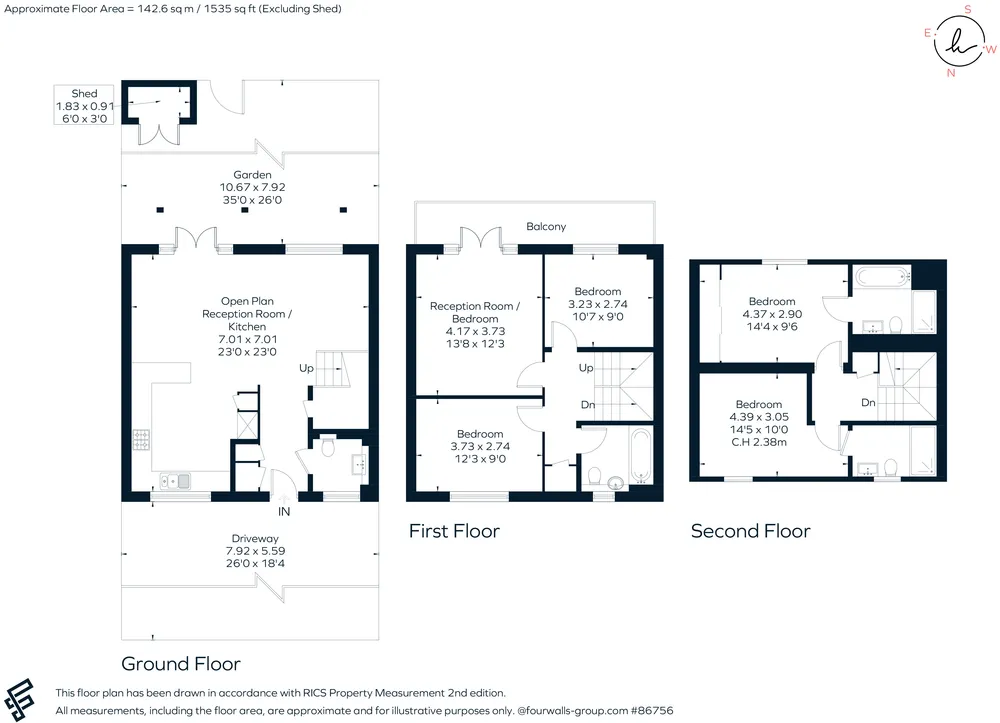 Floorplan for Emerald Square, London, SW15