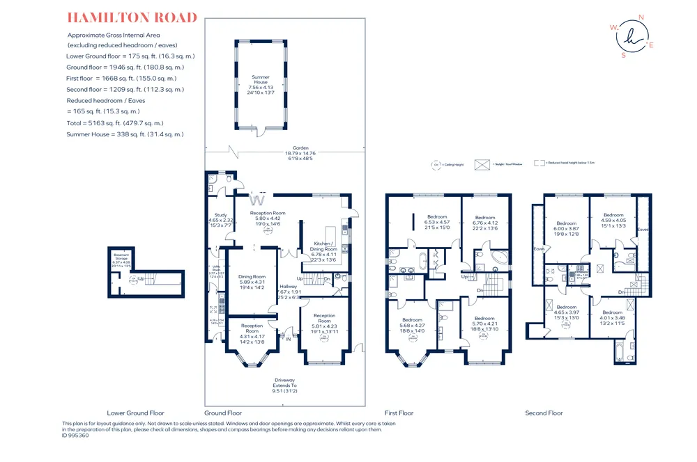 Floorplan for Hamilton Road, Ealing, W5