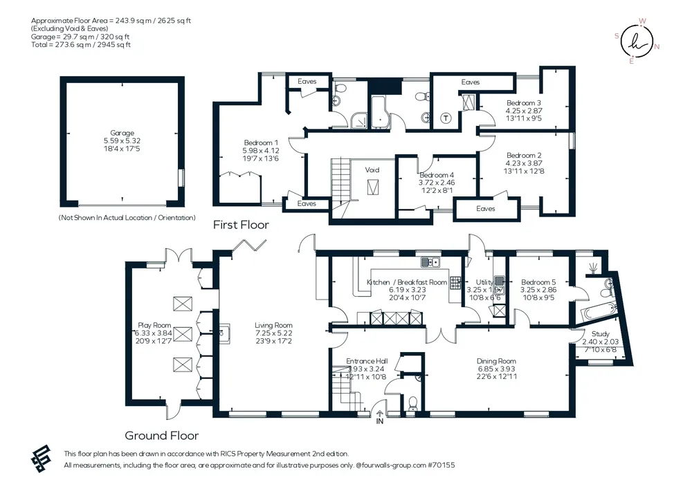 Floorplan for High Road, Waterford, Hertford, SG14