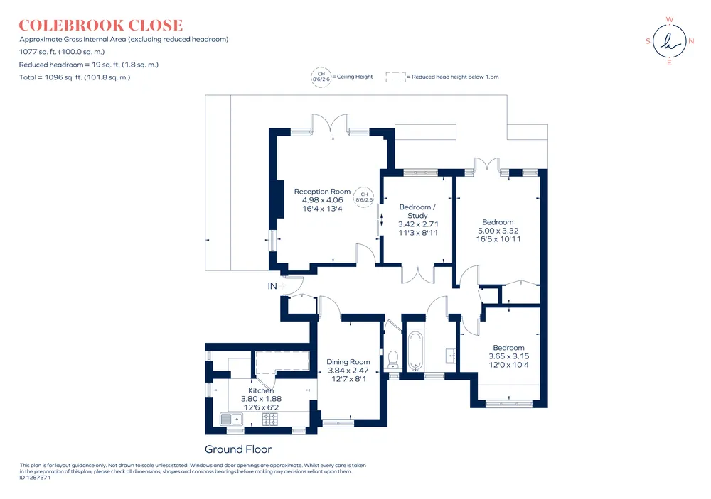 Floorplan for Colebrook Close, London, SW15
