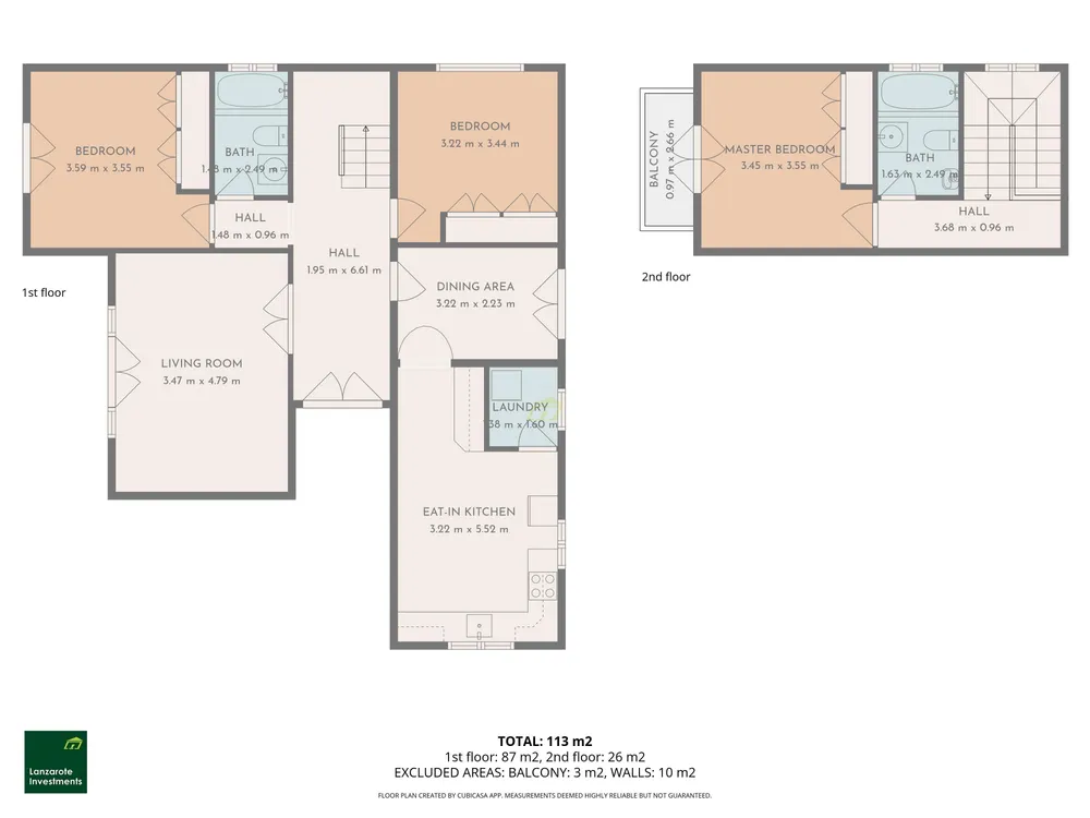 Floorplan for Lanzarote, Tias,