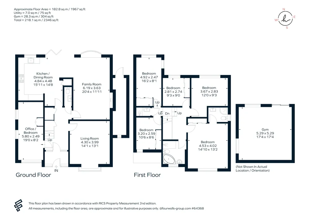 Floorplan for Court Avenue, Coulsdon, CR5