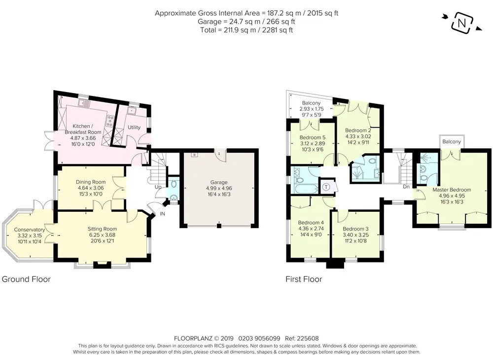 Floorplan for Gowrie Place, Caterham, CR3