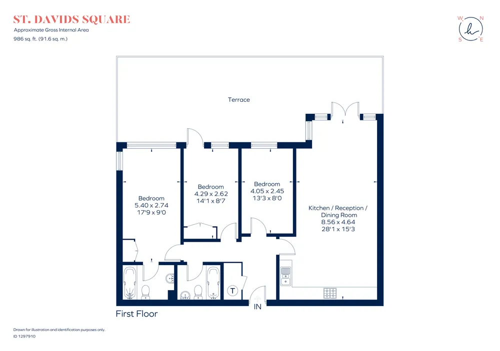 Floorplan for St. Davids Square, London, E14
