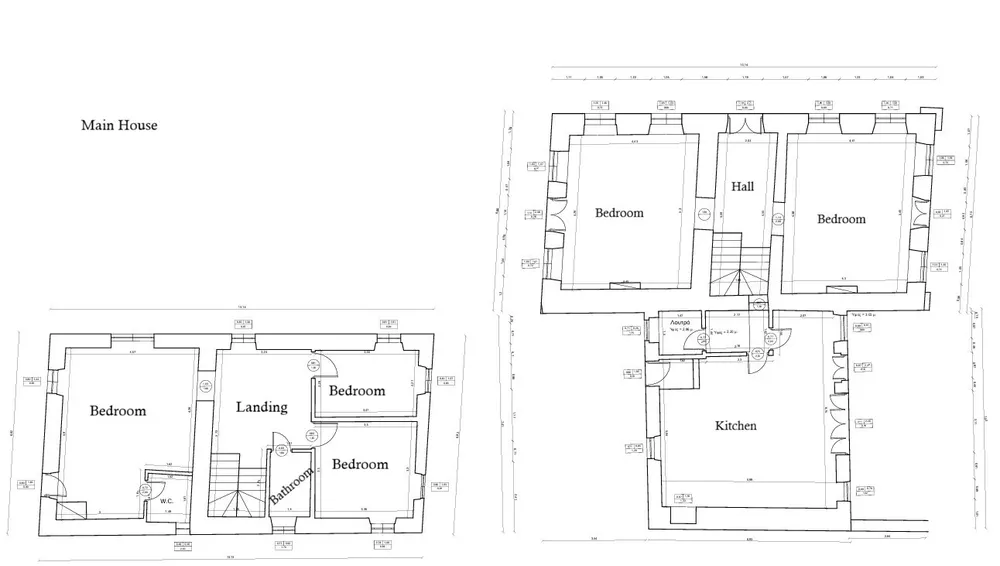 Floorplan for TOWNHALL ESTATE, nr Agios Mattheos, Corfu