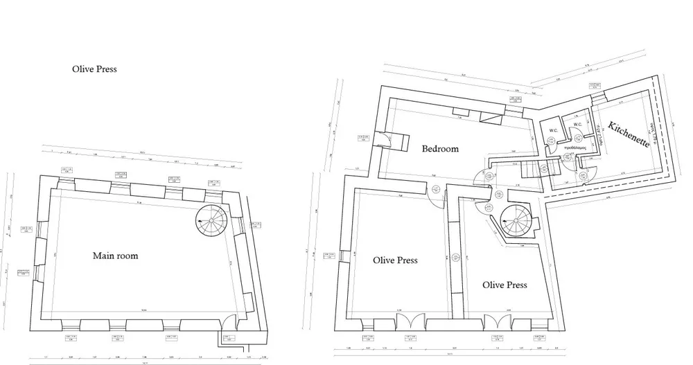 Floorplan for TOWNHALL ESTATE, nr Agios Mattheos, Corfu
