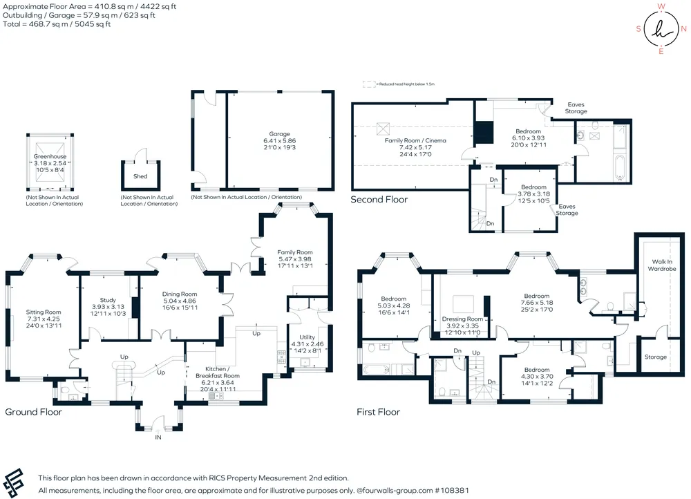 Floorplan for Woodland Way, Kingswood, KT20