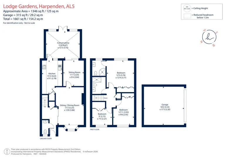 Floorplan 1 for Lodge Gardens, Harpenden, AL5