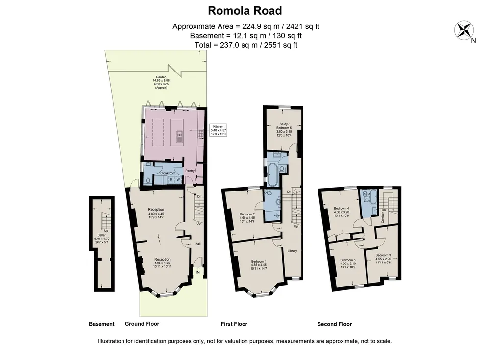 Floorplan for Romola Road, London, SE24
