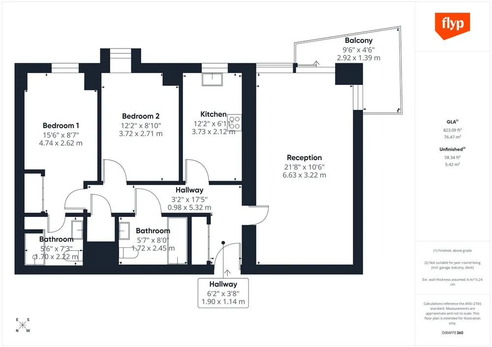Floorplan for Brewhouse Lane, London, SW15