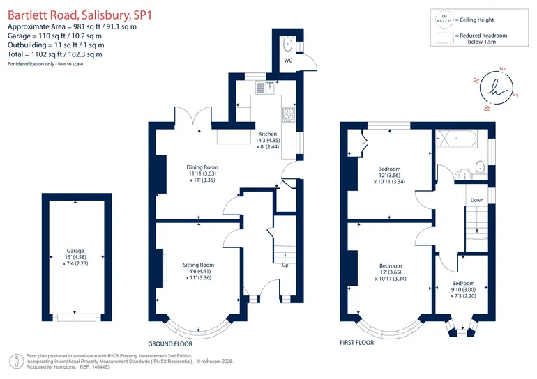 Floorplan 1 for Bartlett Road, Salisbury, SP1
