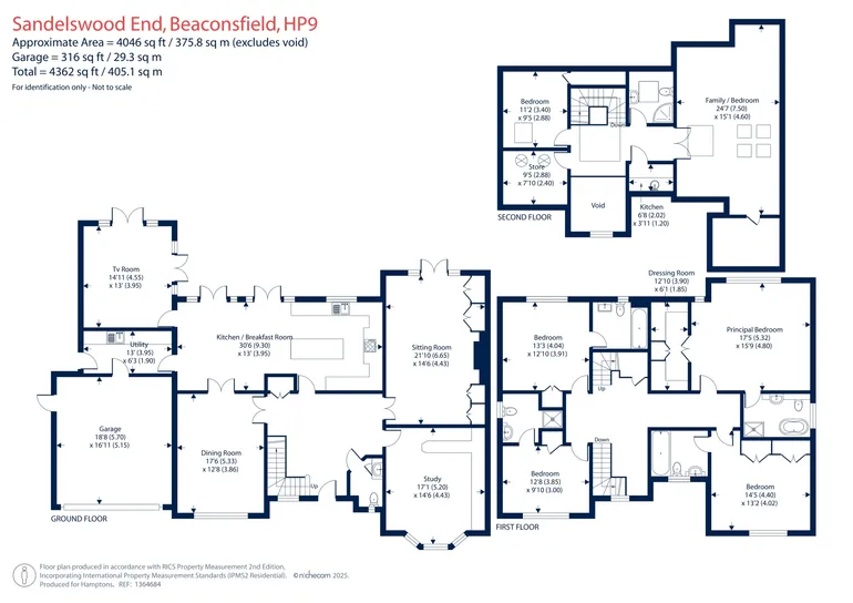 Floorplan 1 for Sandelswood End, Beaconsfield, HP9