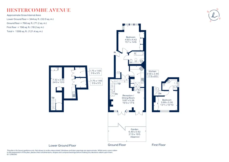 Floorplan 1 for Hestercombe Avenue London SW6