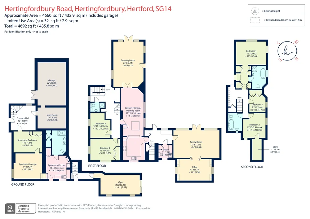 Floorplan for Hertingfordbury Road, Hertford, SG14