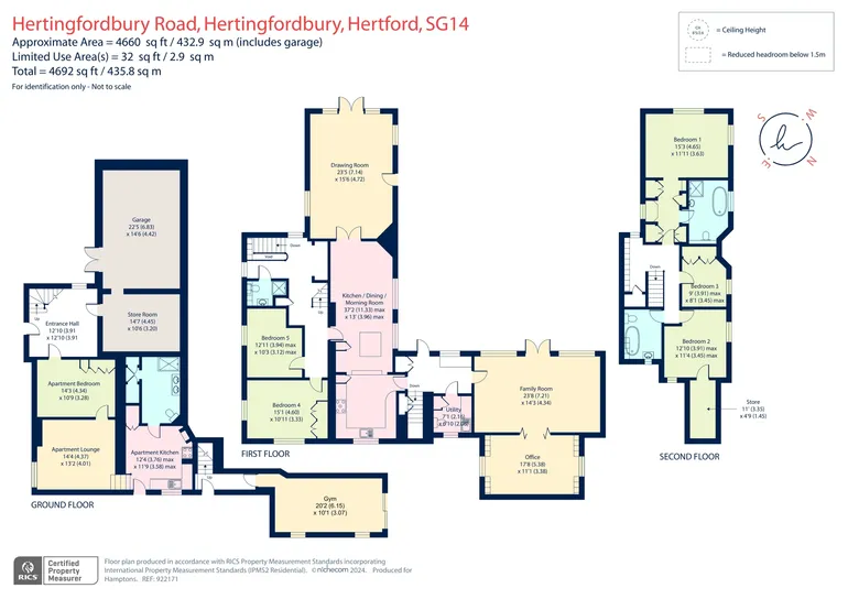 Floorplan 1 for Hertingfordbury Road, Hertford, SG14