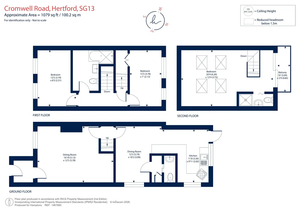 Floorplan for Cromwell Road, Hertford, SG13