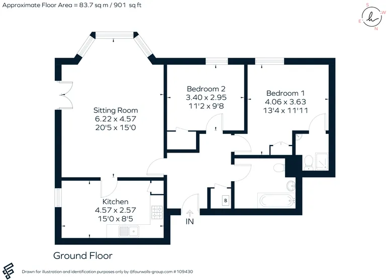 Floorplan 1 for Chesterton House, Cirencester, GL7