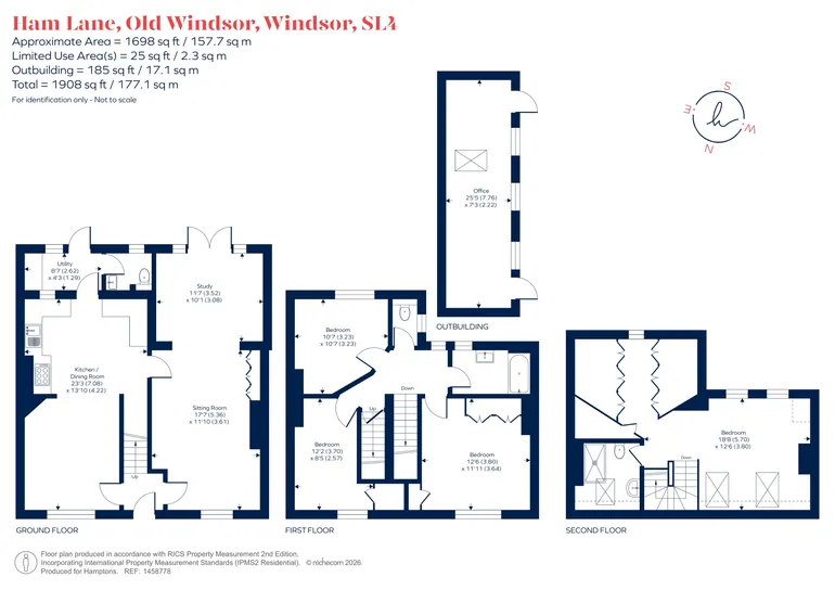 Floorplan 1 for Ham Lane, Windsor, SL4