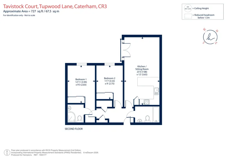 Floorplan 1 for Tupwood Lane, Caterham, CR3