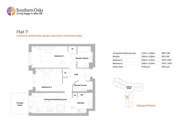 Floorplan 1 for Old Schools Lane, Epsom, KT17