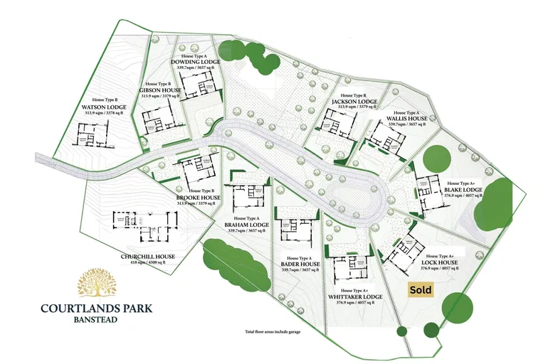 Floorplan 2 for Wallis House, Courtlands Park, Banstead, SM7