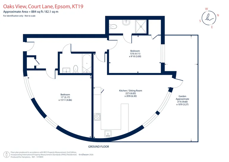 Floorplan 1 for Court Lane, Epsom, KT19
