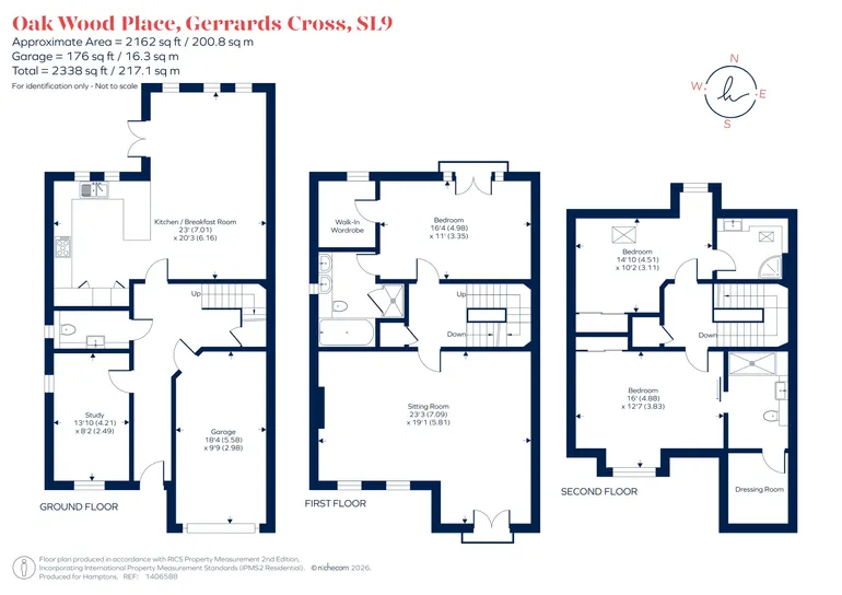 Floorplan 1 for Oak Wood Place, Gerrards Cross, SL9