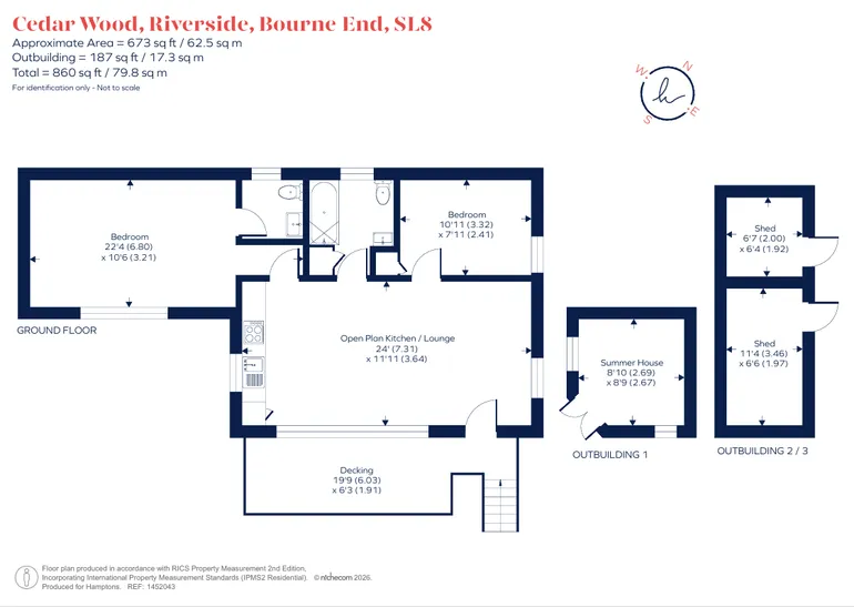 Floorplan 1 for Riverside, Bourne End, SL8