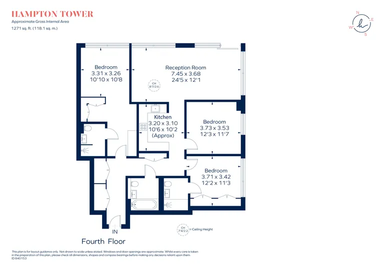 Floorplan 1 for Marsh Wall, London, E14