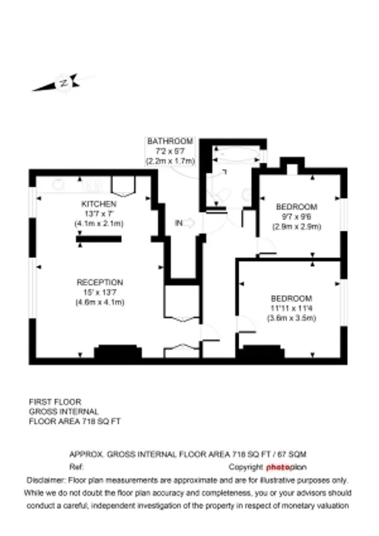 Floorplan 1 for King Henrys Road London NW3