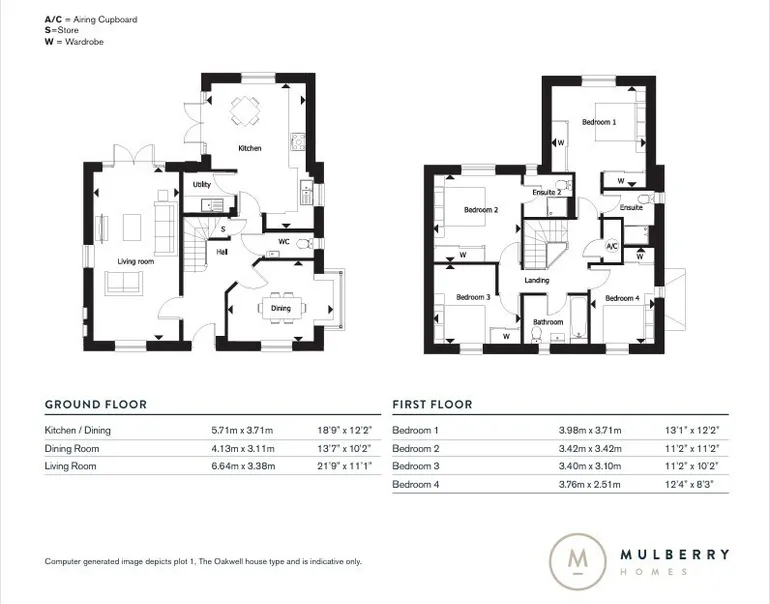 Floorplan 1 for Middleton Meadows, Banbury, OX17