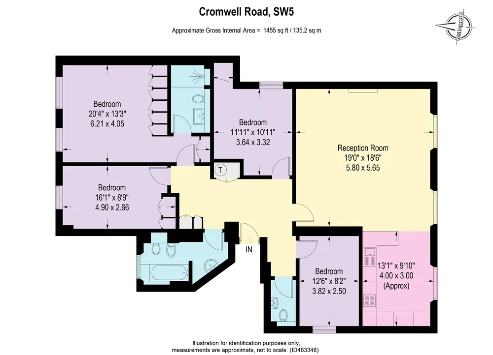 Floorplan for Cromwell Road, Earls Court, London, SW5