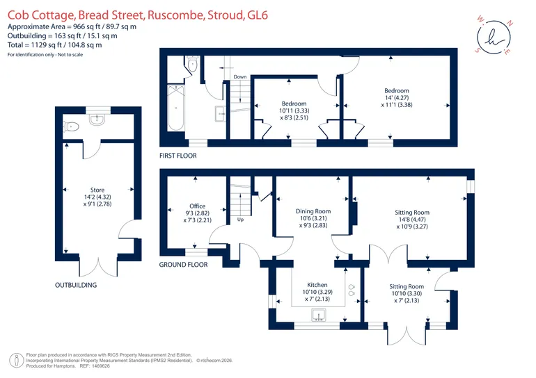 Floorplan 1 for Bread Street, Ruscombe, GL6