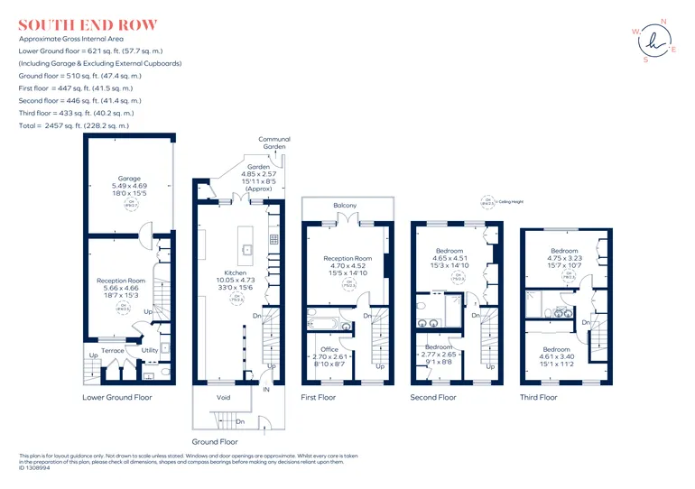 Floorplan 1 for South End Row London W8