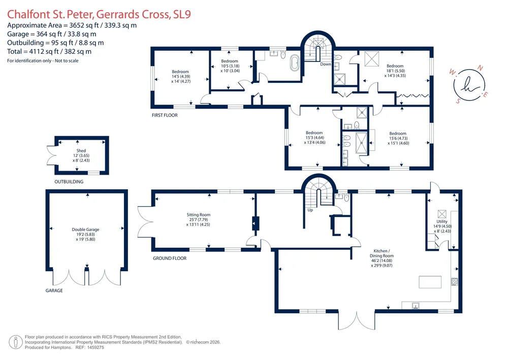 Floorplan for North Park, Gerrards Cross, SL9