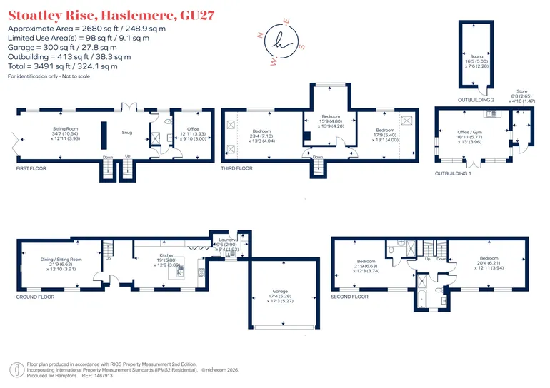 Floorplan 1 for Stoatley Rise, Haslemere, GU27