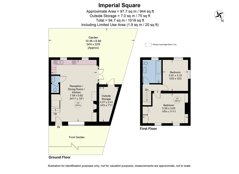 Floorplan for Imperial Square, London, SW6