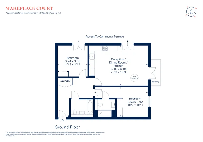 Floorplan 1 for Blagrove Road, Teddington, TW11