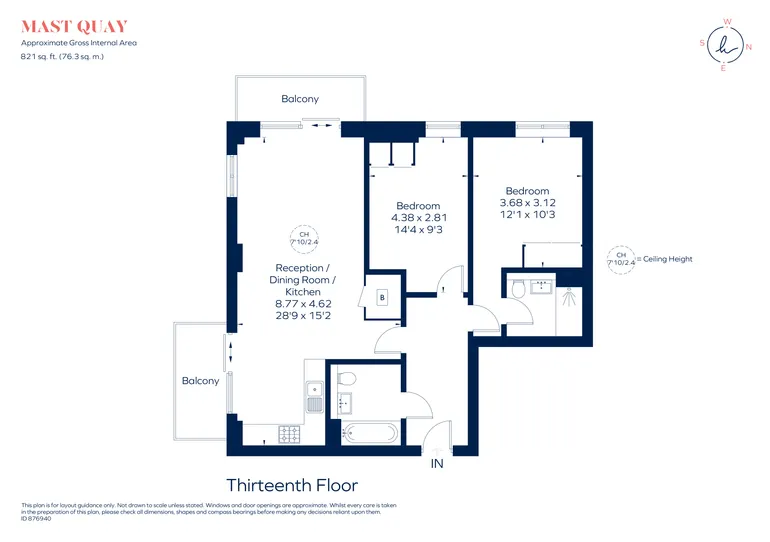 Floorplan 1 for 4 Mast Quay London SE18