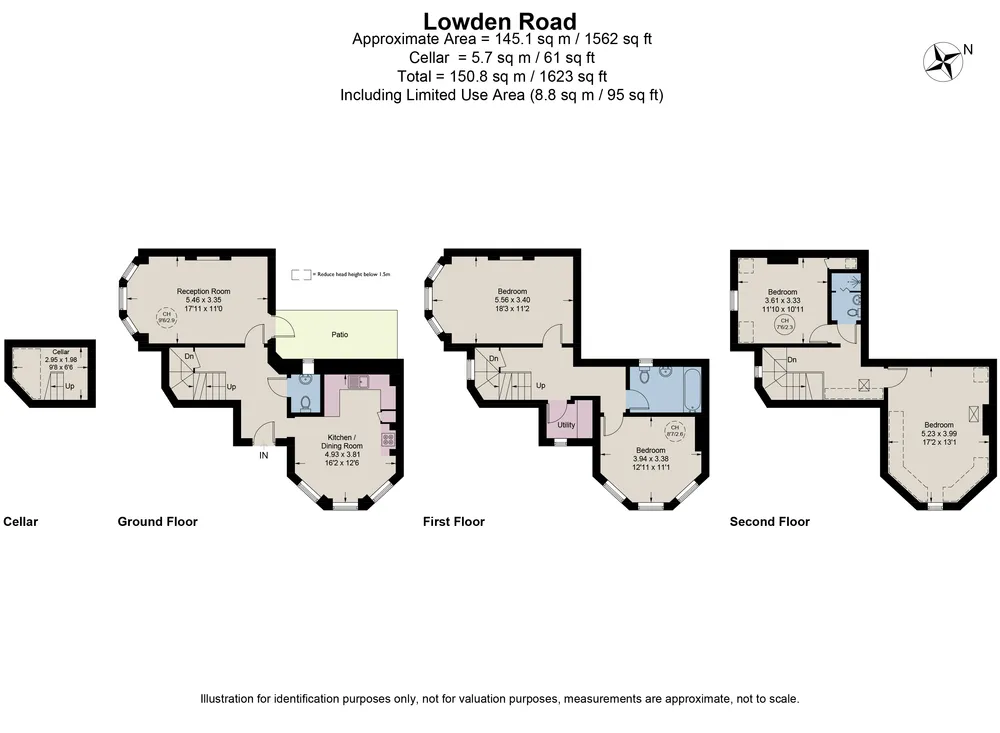 Floorplan for Lowden Road, London, SE24