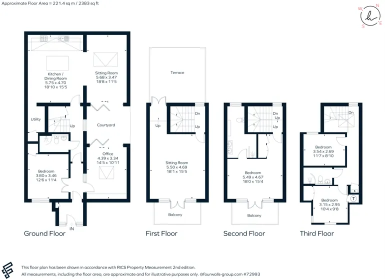 Floorplan 1 for Vittoria Walk, Cheltenham, GL50