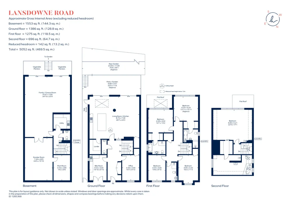Floorplan for Lansdowne Road, London, N10
