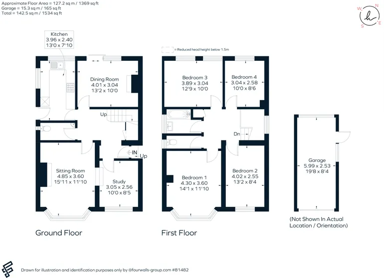 Floorplan 1 for Ridge Avenue, Harpenden, AL5