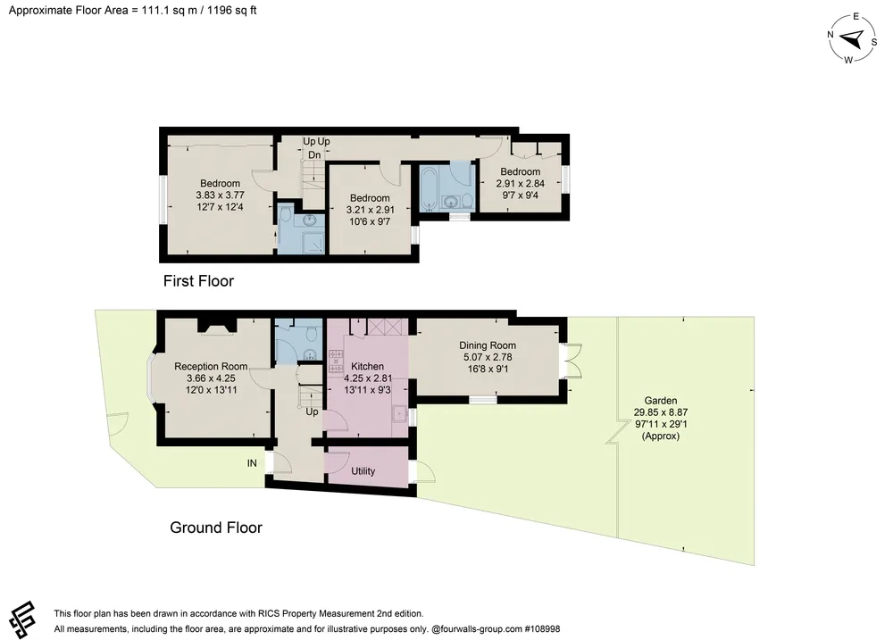 Floorplan for Kingston Road, Wimbledon, London, SW19