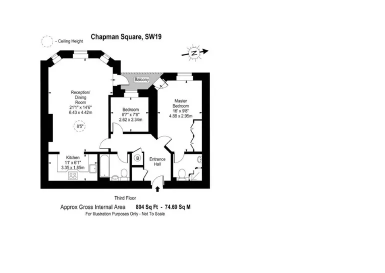 Floorplan 1 for Wimbledon SW19
